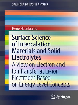 cover image of Surface Science of Intercalation Materials and Solid Electrolytes